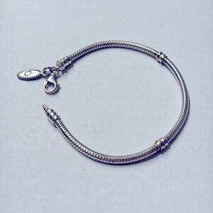 Pandora lobster clasp sterling silver bracelet, retired